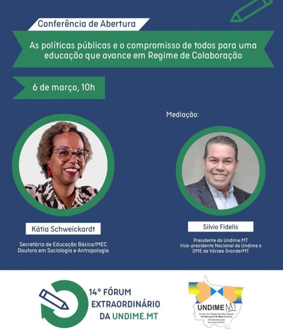 Silvio Fidelis encabeça diálogos no 14º Fórum Extraordinário da Undime MT