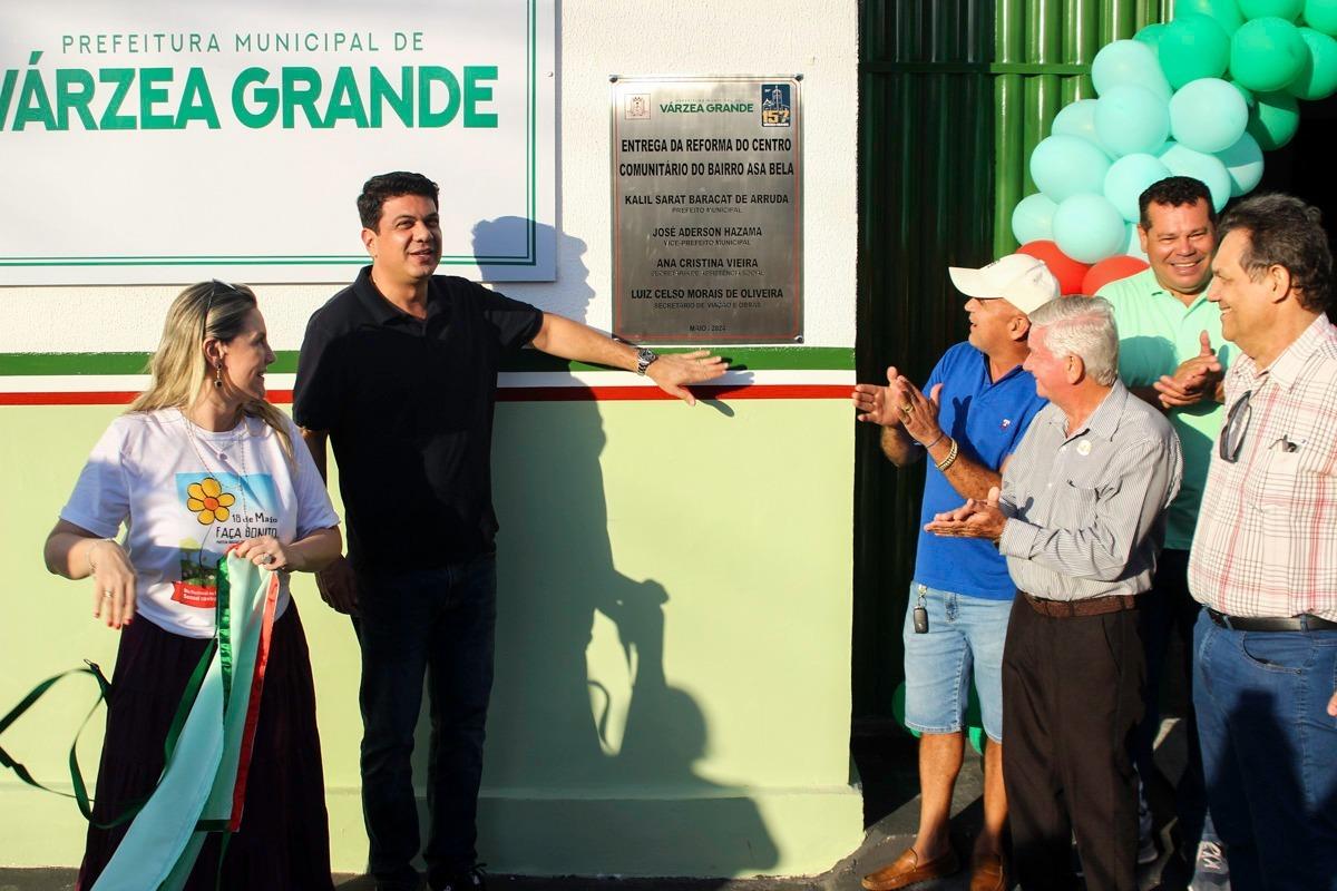 Centro Comunitário do Asa Bela é reformado e prefeito anuncia novo parque infantil