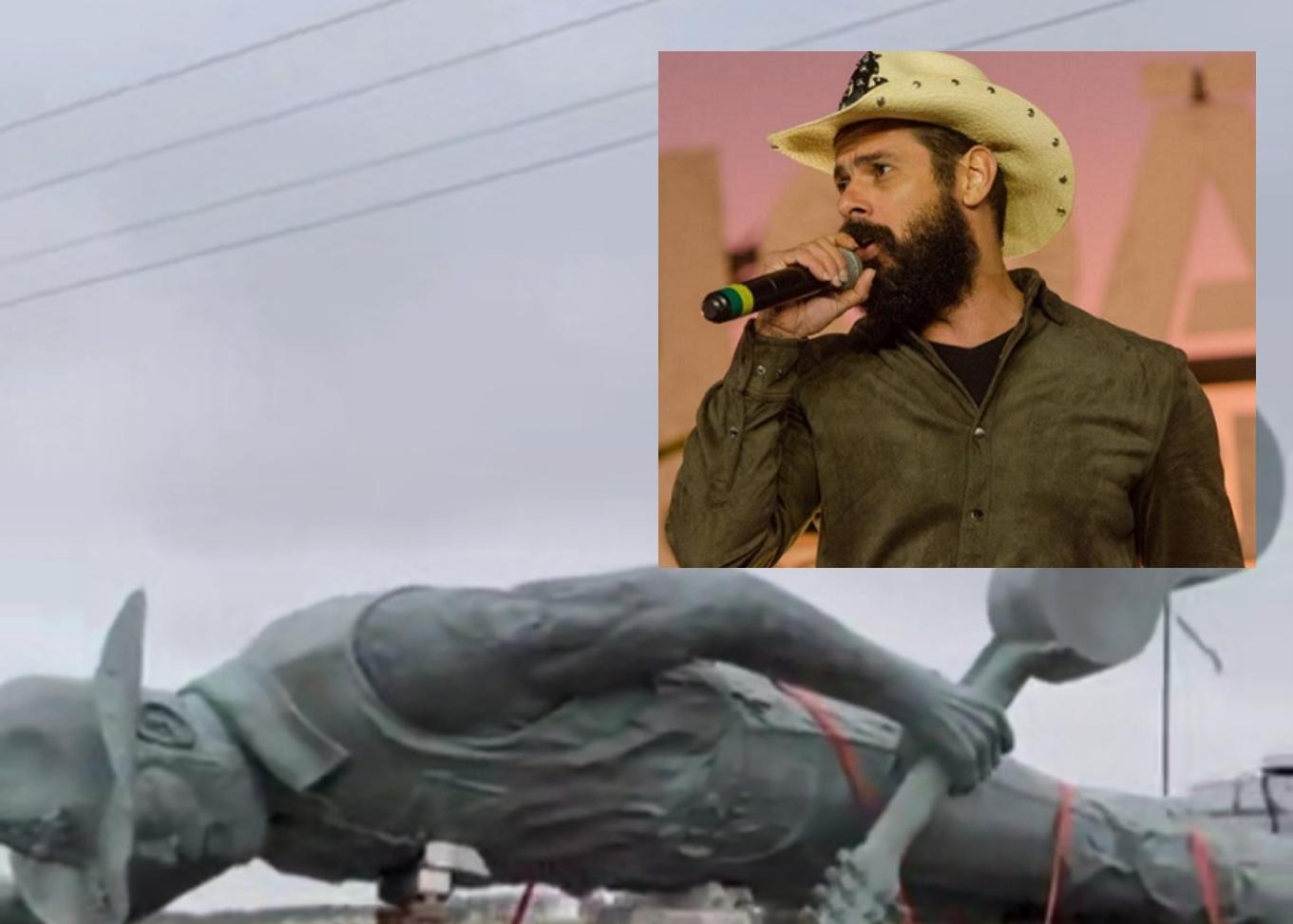 Estátua de João Carreiro chega a Campo Grande para tributo especial