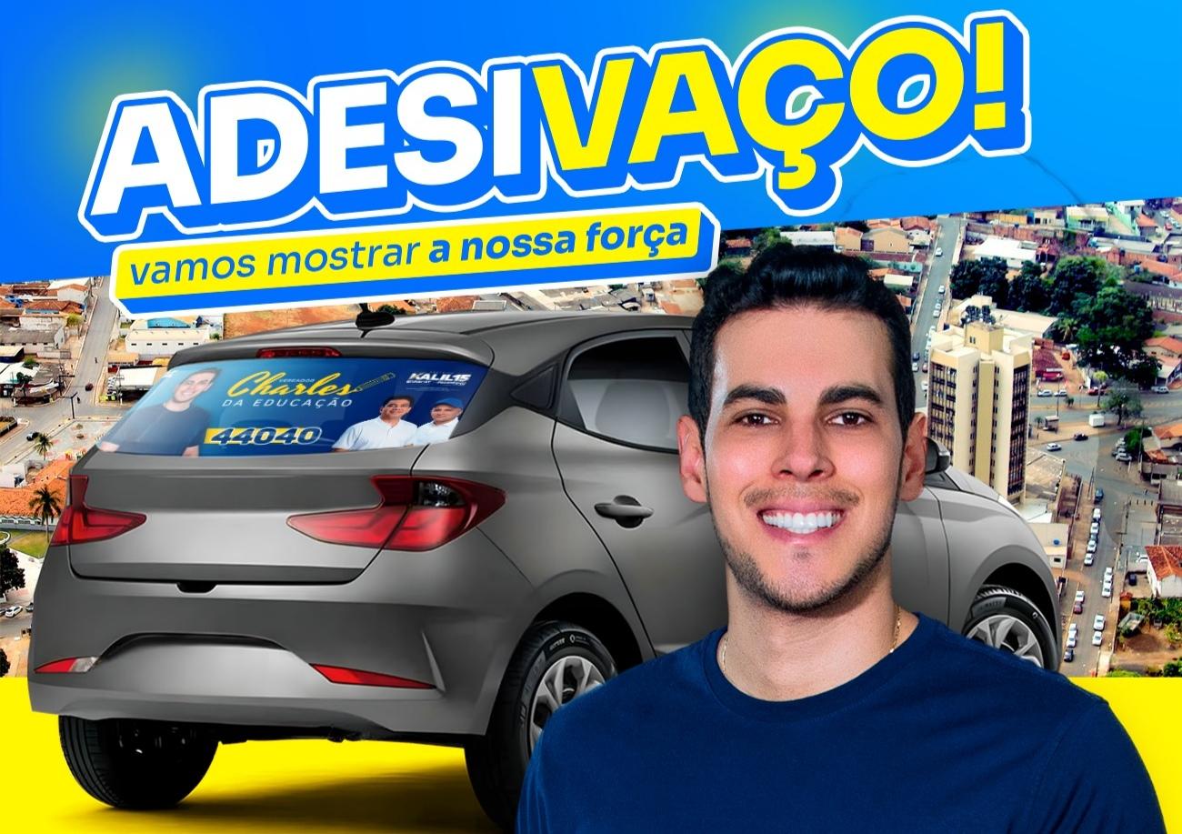 Charles da Educação Inicia Adesivaço de Campanha em Várzea Grande