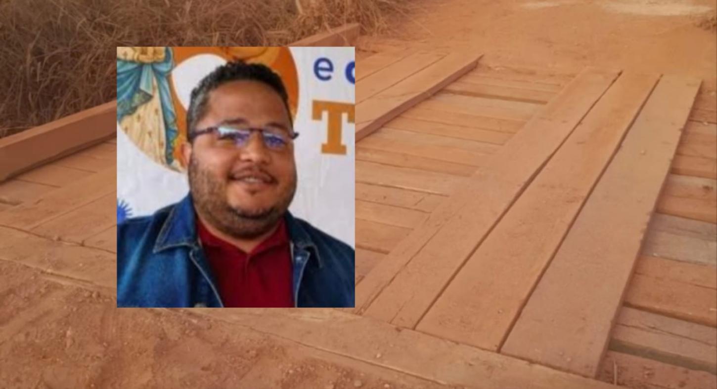 Sérgio Barros atende reforma de ponte no Ninho das Águas.